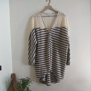 ⭐️ Umgee Boho Cardigan lace and vegan wool🌟